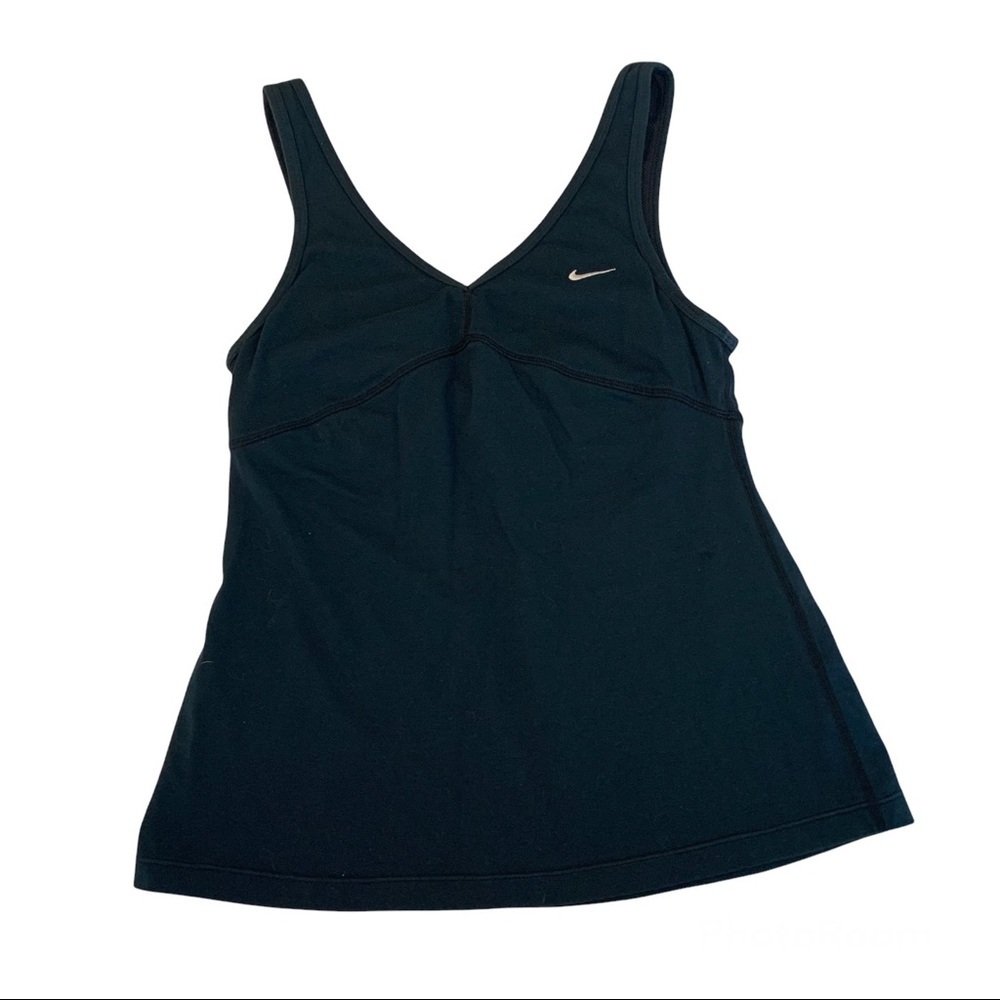 Nike Fit-dry Black Tank Top with Built in Bra Size Small